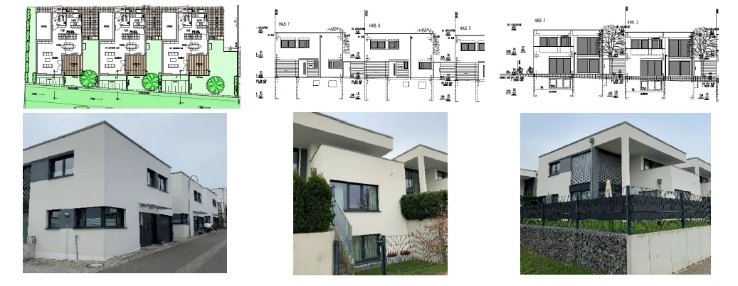 CAD-Referenz Einfamilienhäuser mit Garage in Remseck-Pattonville